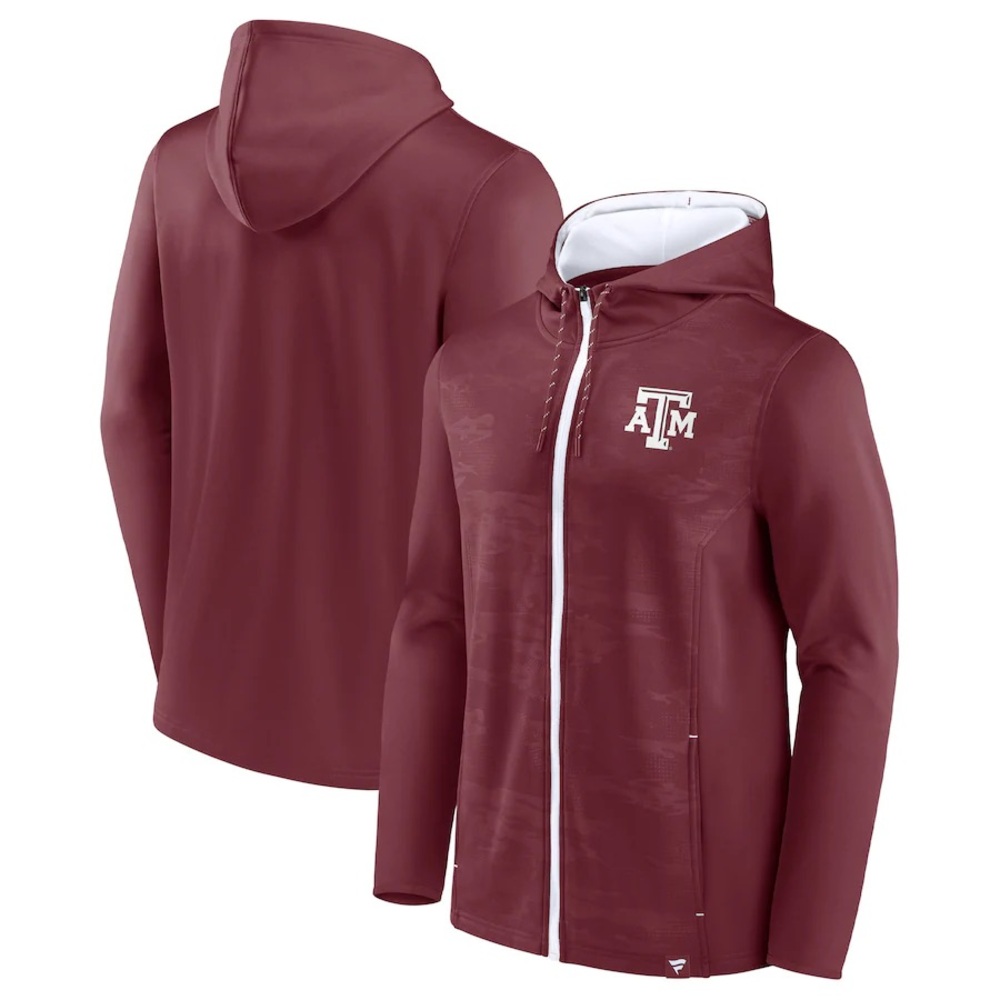 Fanatics Texas A&M Aggies Ball Carrier Full Zip Hoodie like new